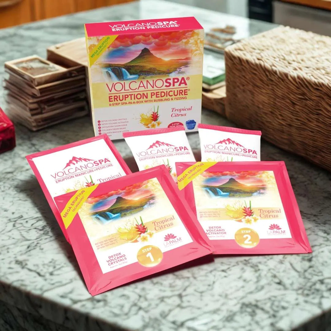 LA PALM VOLCANOSPA in a Box Pedicure Kit (5-6 Step)