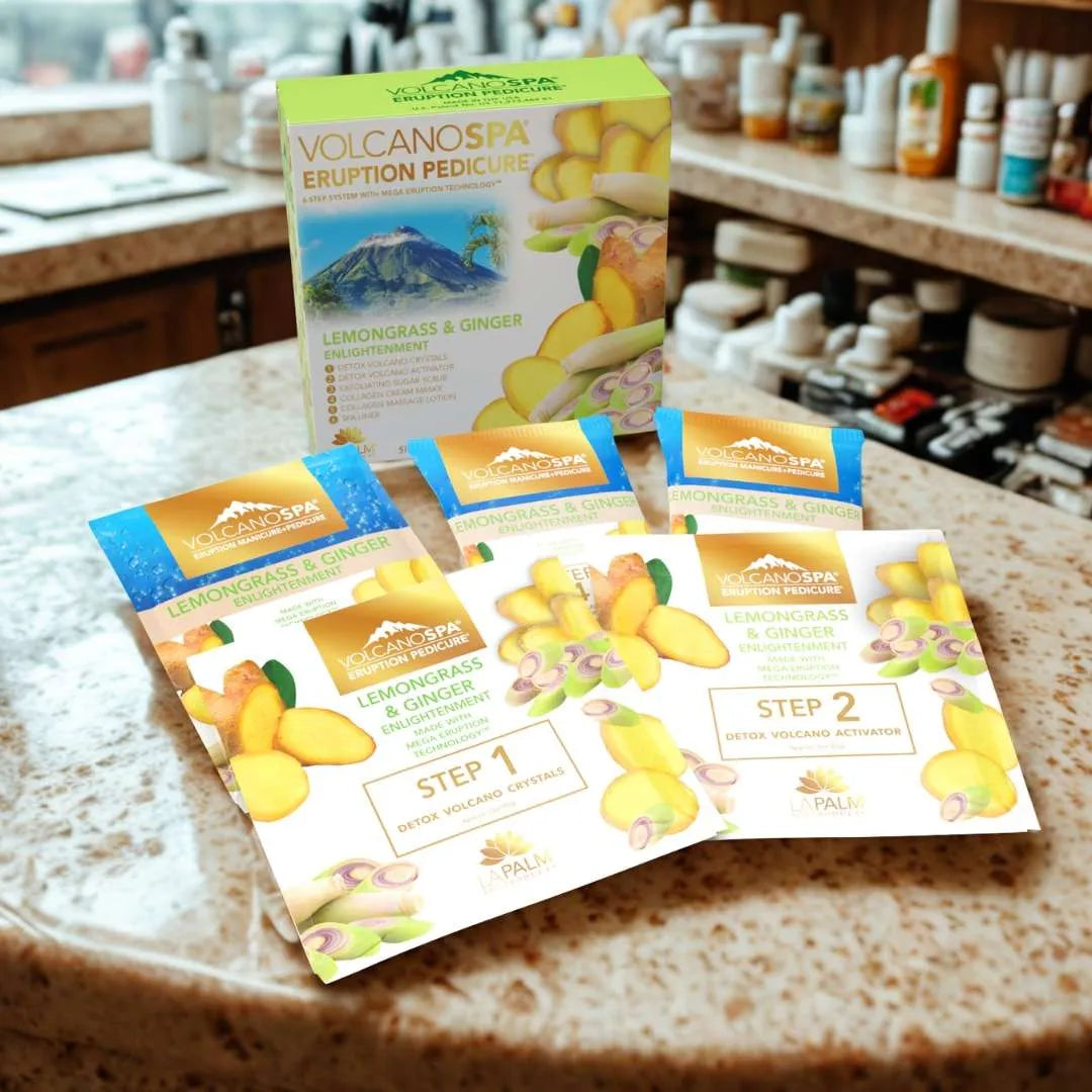 LA PALM VOLCANOSPA in a Box Pedicure Kit (5-6 Step)
