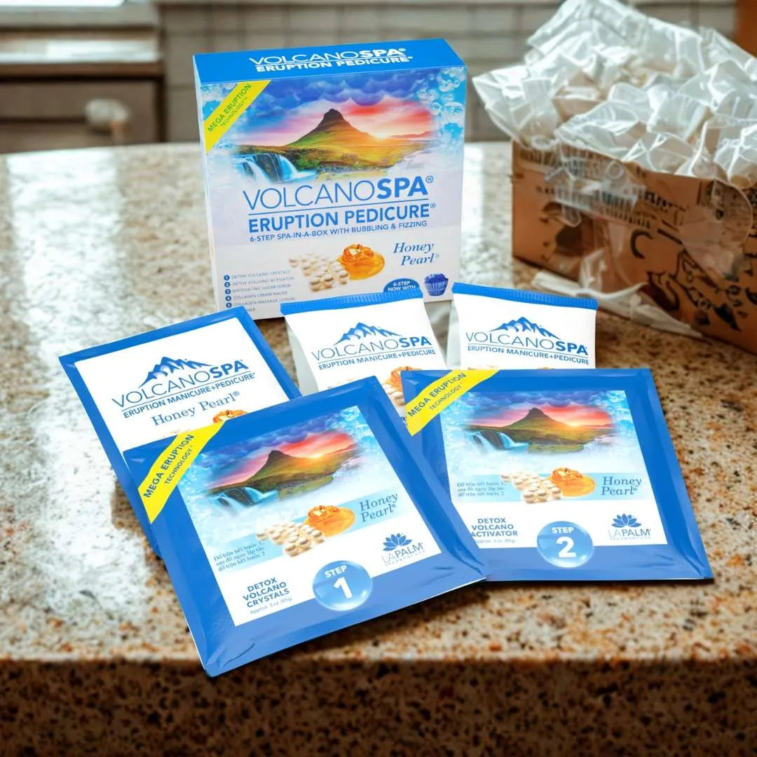LA PALM VOLCANOSPA in a Box Pedicure Kit (5-6 Step)
