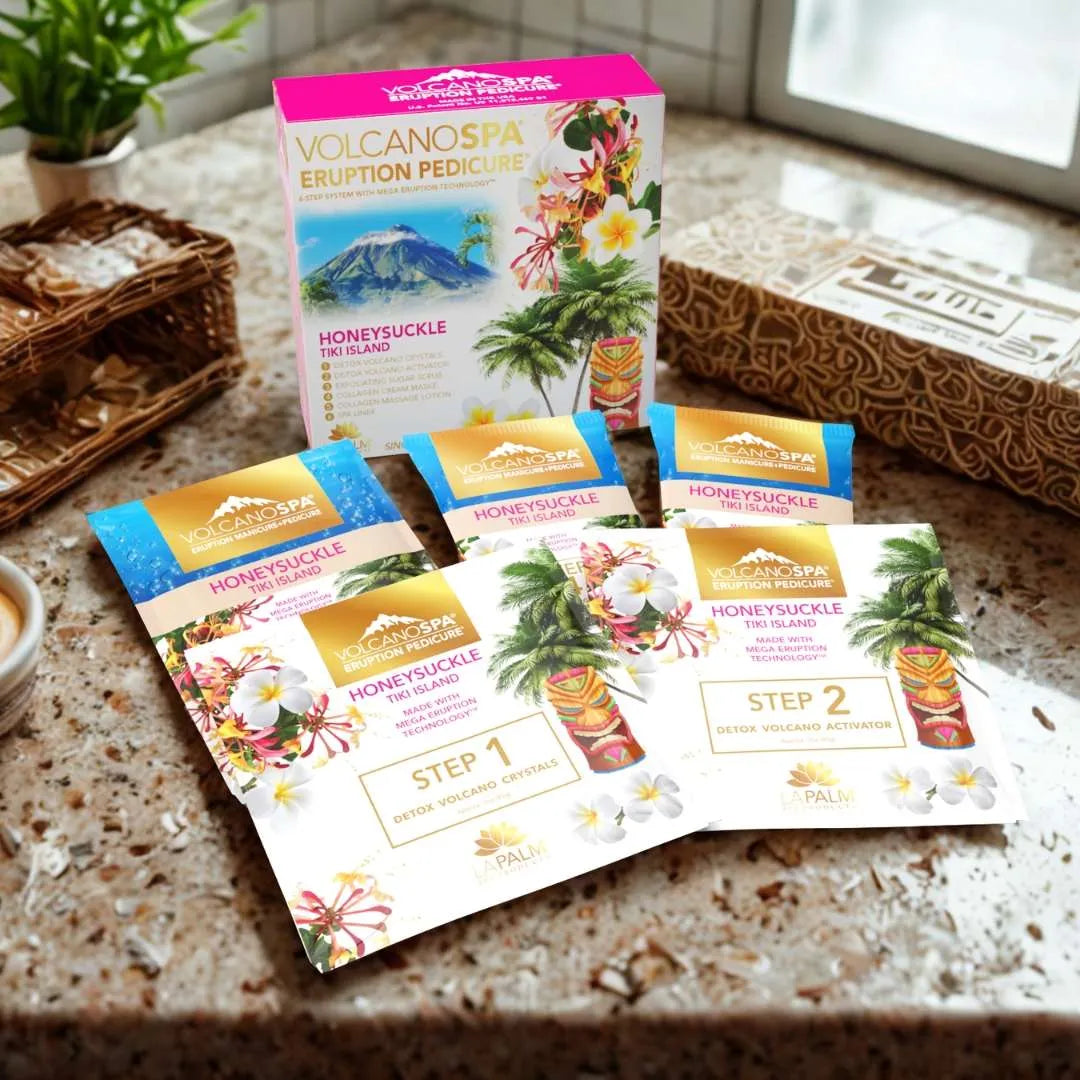 LA PALM VOLCANOSPA in a Box Pedicure Kit (5-6 Step)