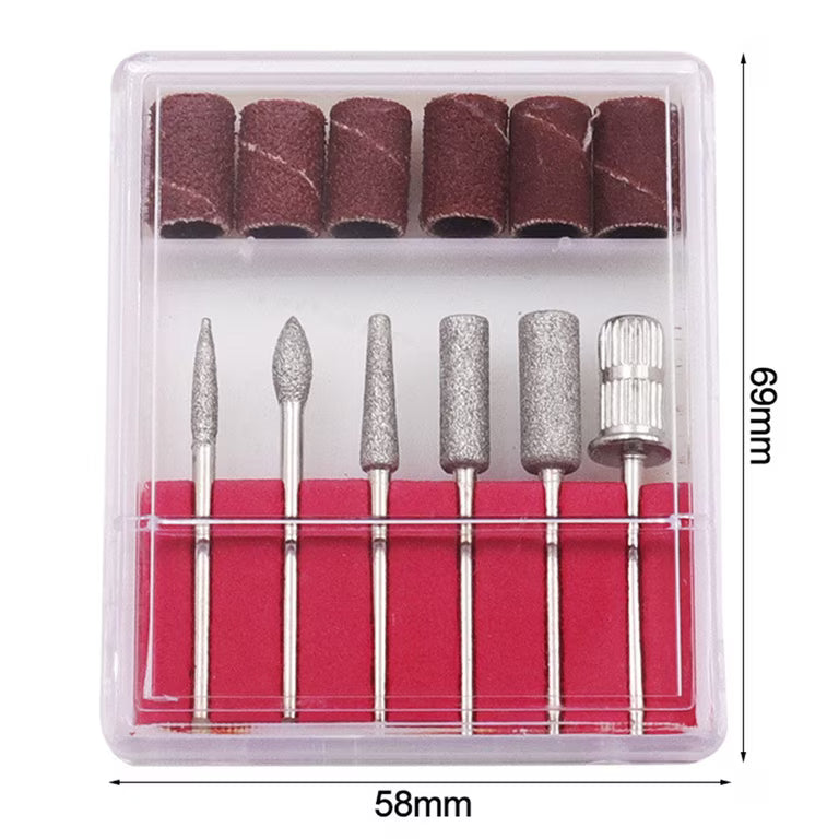6 Pcs Nail Drill Bits Set