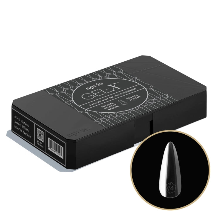Puntas de gel suave Apres Gel-X - Stiletto M