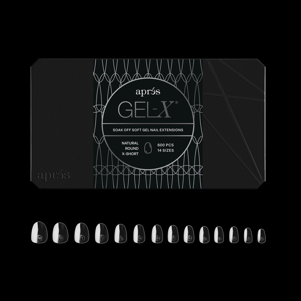 Puntas de gel suave Apres Gel-X - Redondas XS