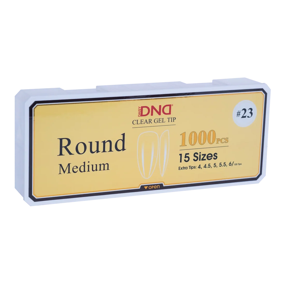 DND Soft Gel Tips - Round Medium #23