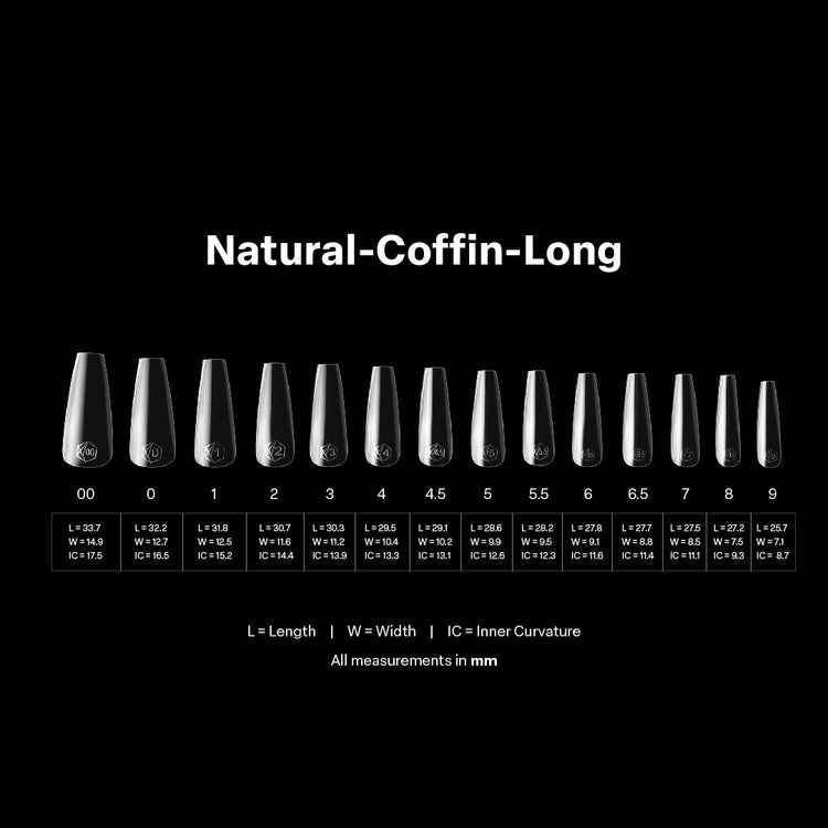 Apres Gel-X Natural Coffin Long Box of Tips - Pro (600pcs)