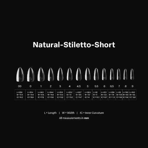 Puntas de gel suave Apres Gel-X - Stiletto S