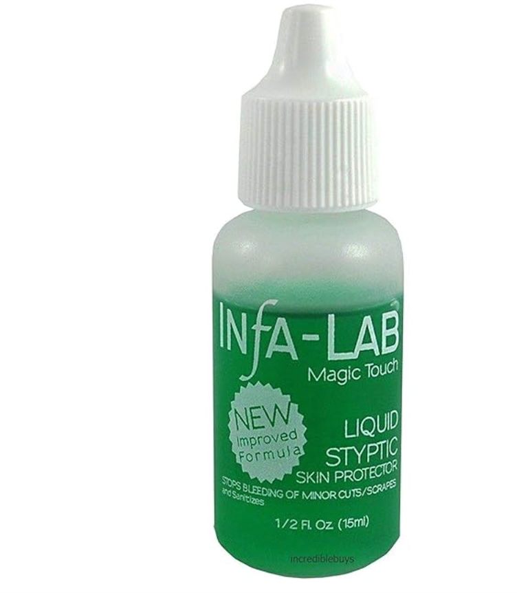 Infa-Lab MAGIC TOUCH Liquid Styptic Nails Stop Bleeding Skin Protector InfaLab