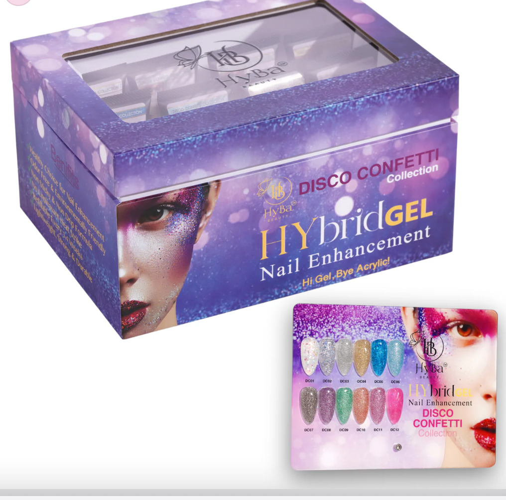 - #5 DISCO CONFETTI Colección HyGEL - HYBA BEAUTY