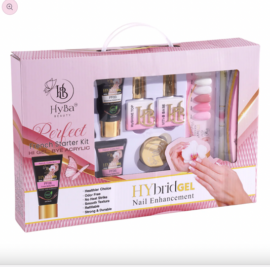 HyGEL™ Hybrid Gel Nail System STARTER KIT - #1 Perfect FRENCH Collection