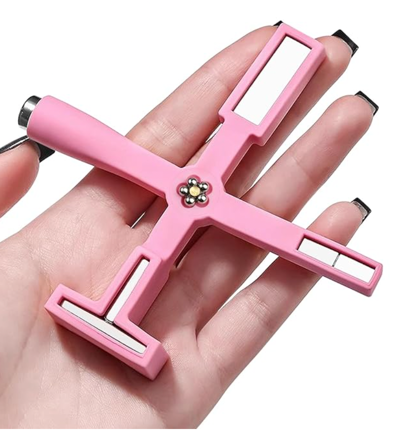 5 in 1 Cat Eye Nail Magnet Multifunctional Magnet for Nails 3d Cat Eye Gel Nail Polish Magnetic Wood Strong Magnets Nail Polish Cat Eye Nail Magnetic DIY Nail Art Accessories - Pink