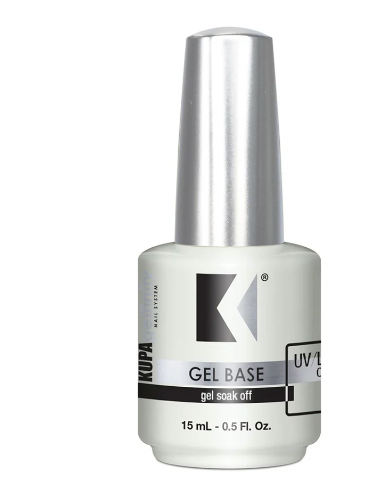 KUPA GelFinity - Gel Soak Off - Capa base y superior de acabado brillante (sin necesidad de limpieza) 0.5 onzas líquidas