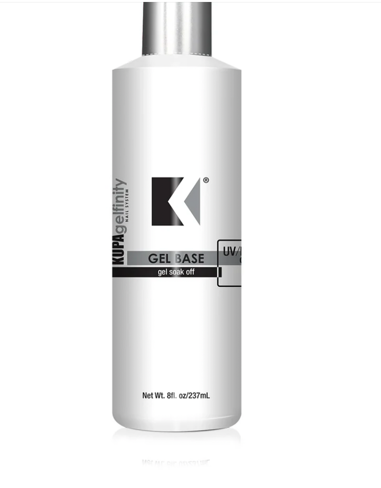 KUPA GelFinity - Gel Soak Off - Capa base y superior de acabado brillante (sin necesidad de limpieza) 0.5 onzas líquidas