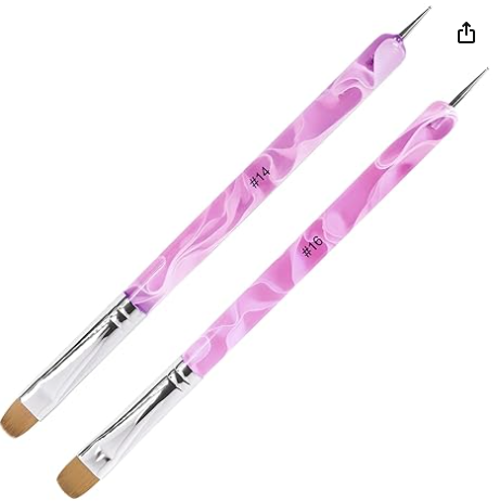 Brush French Gel Acrylic Nail Art Kolinsky