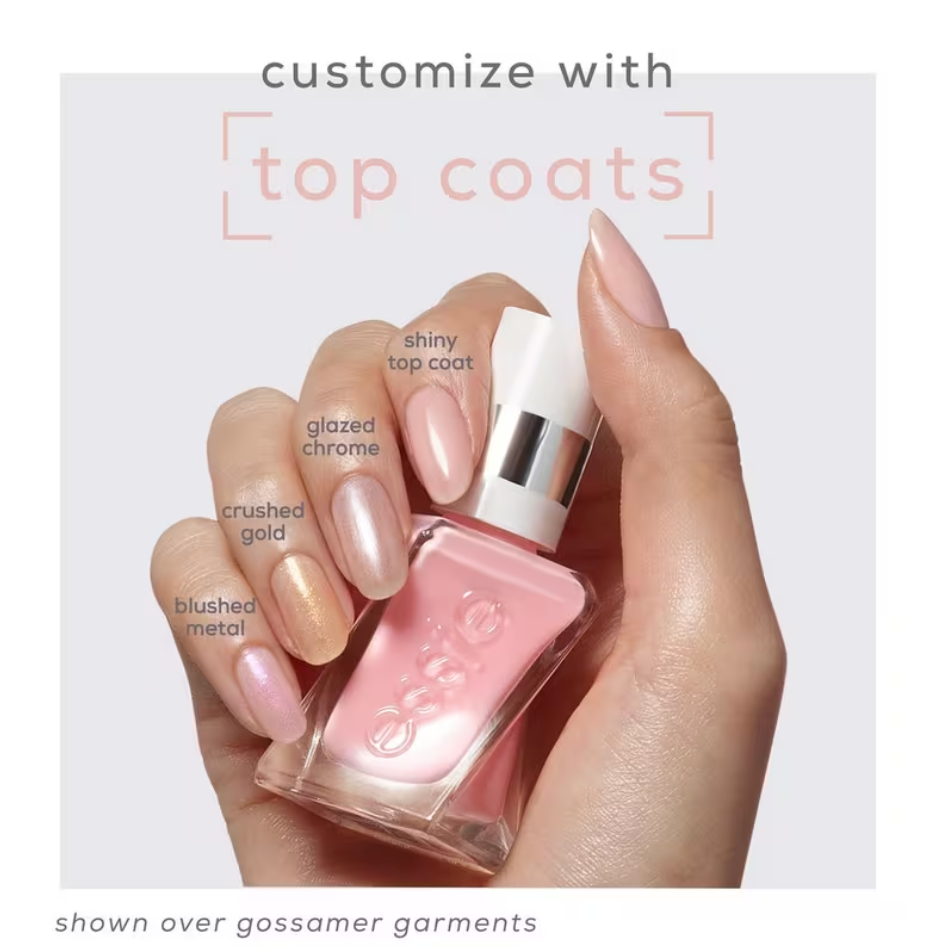 #02 ESSIE COUTURE Gel-Like Metallic Top coat - Blushed Metal (0.46oz)