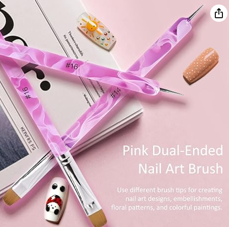 Brush French Gel Acrylic Nail Art Kolinsky