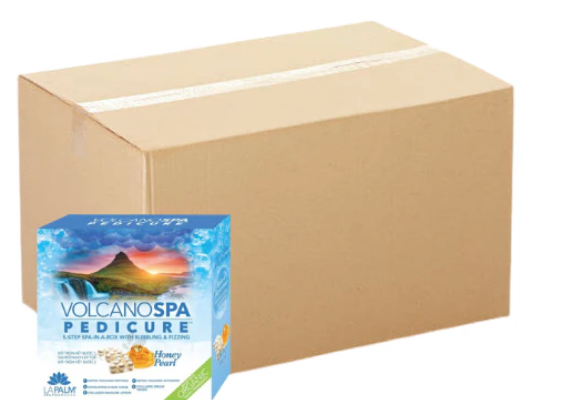 Volcano Spa: Kit de pedicura de 6 pasos - Perla miel