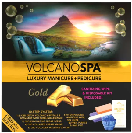 LA PALM VOLCANOSPA CBD+ Pedicure Kit (6 Steps)