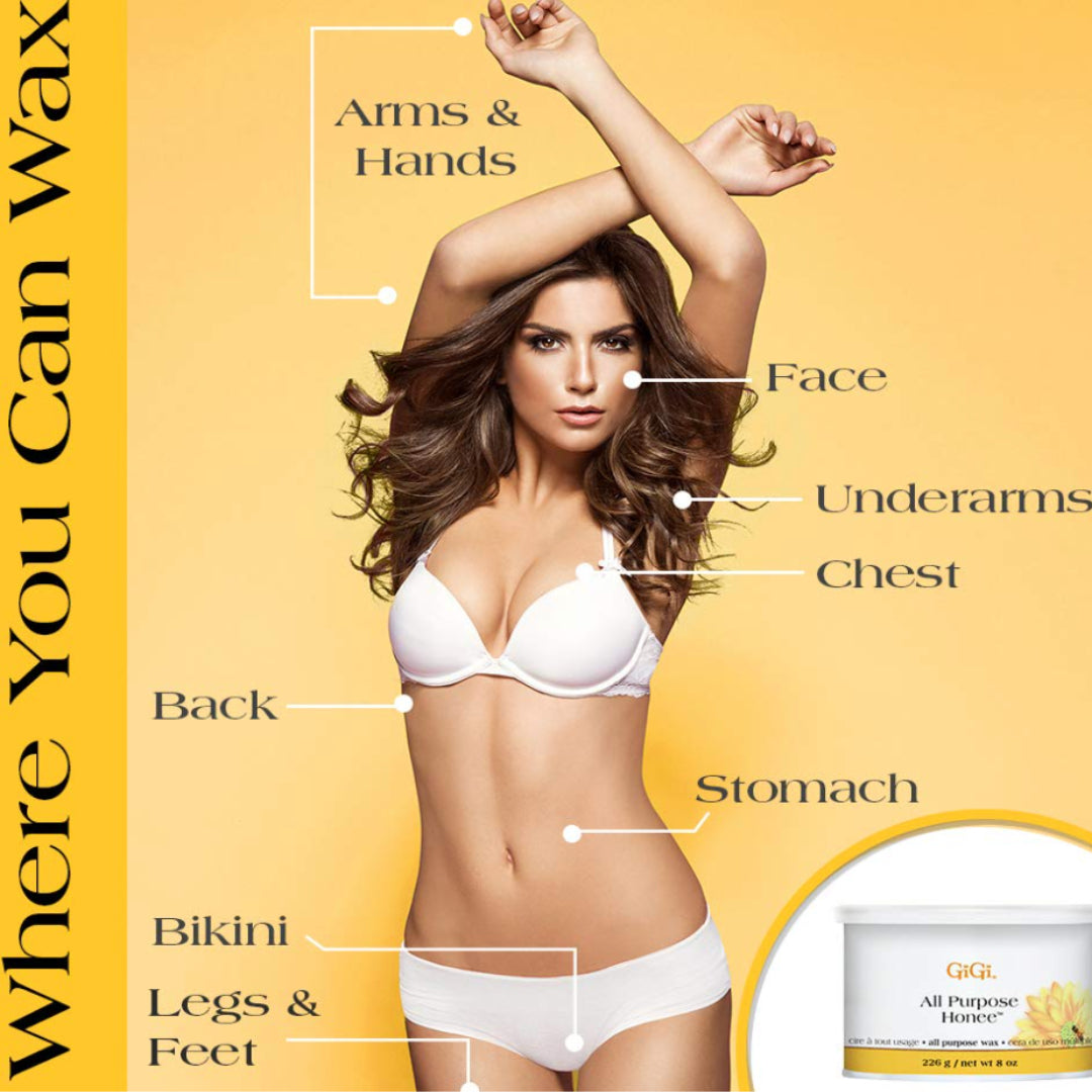 GIGI All Purpose Wax - Hair Removal Wax for Face, Body