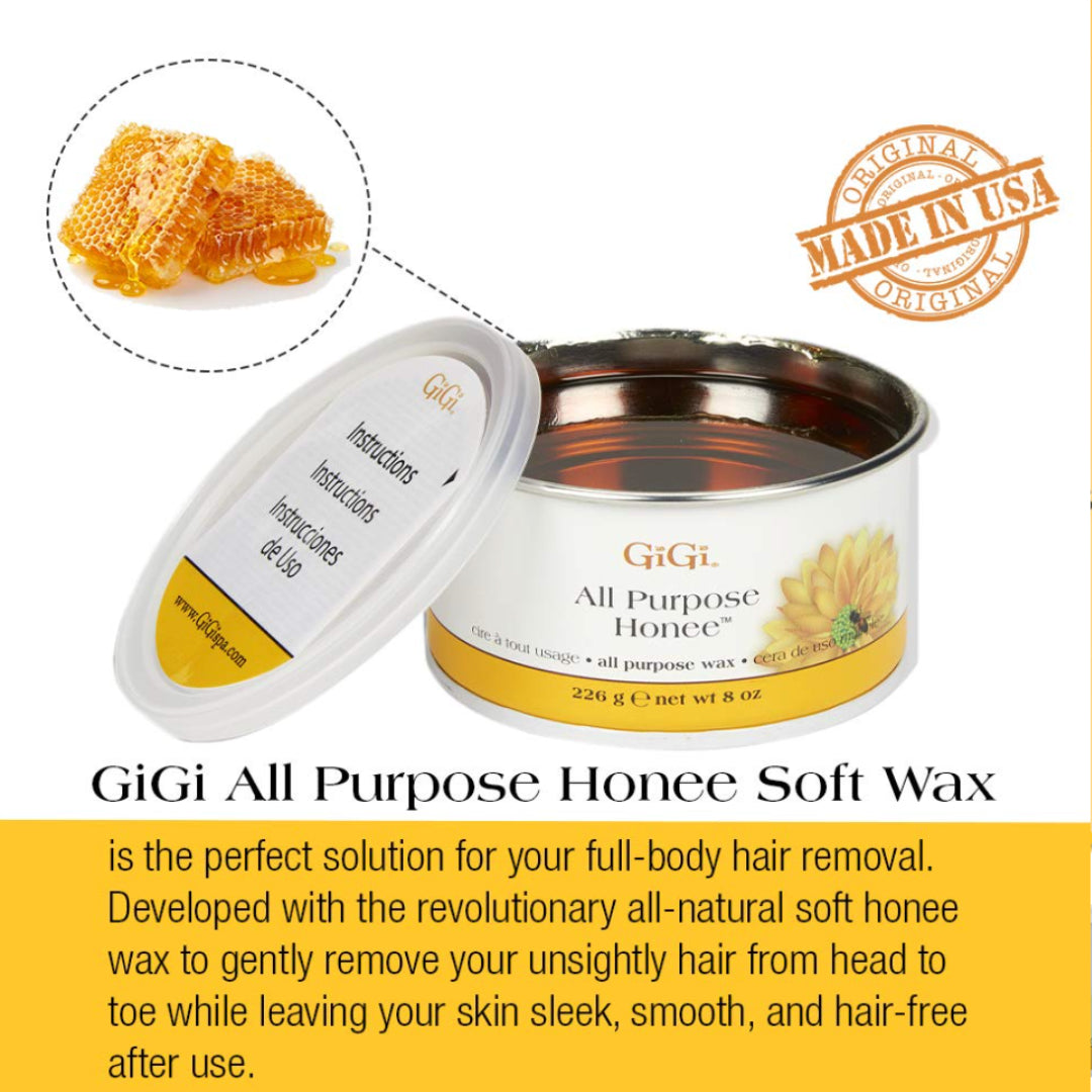 GIGI All Purpose Wax - Hair Removal Wax for Face, Body