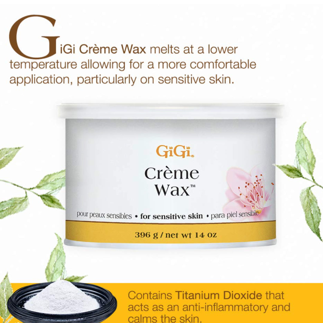 GIGI Crème Wax - Hair Removal Wax for Face, Body & Sensitive Skin