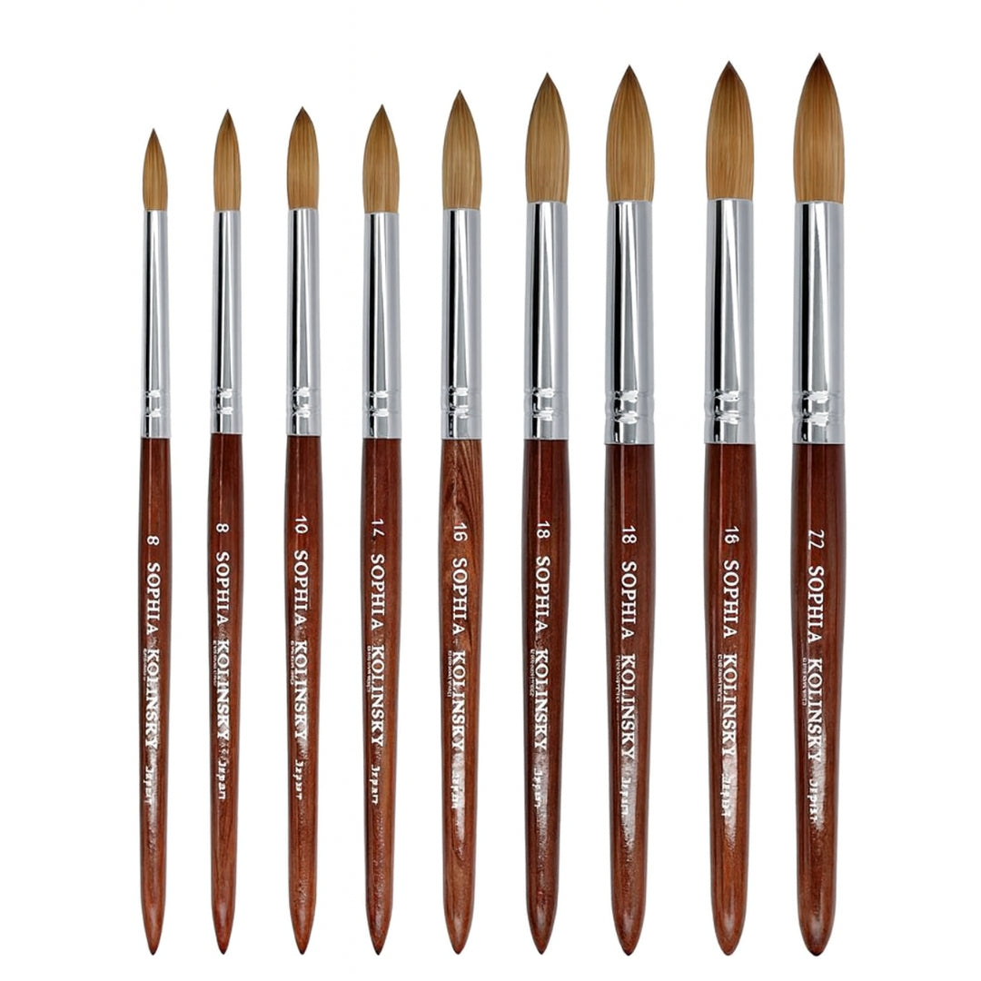Sophia Kolinsky Professional Acrylic Brush – Size 12