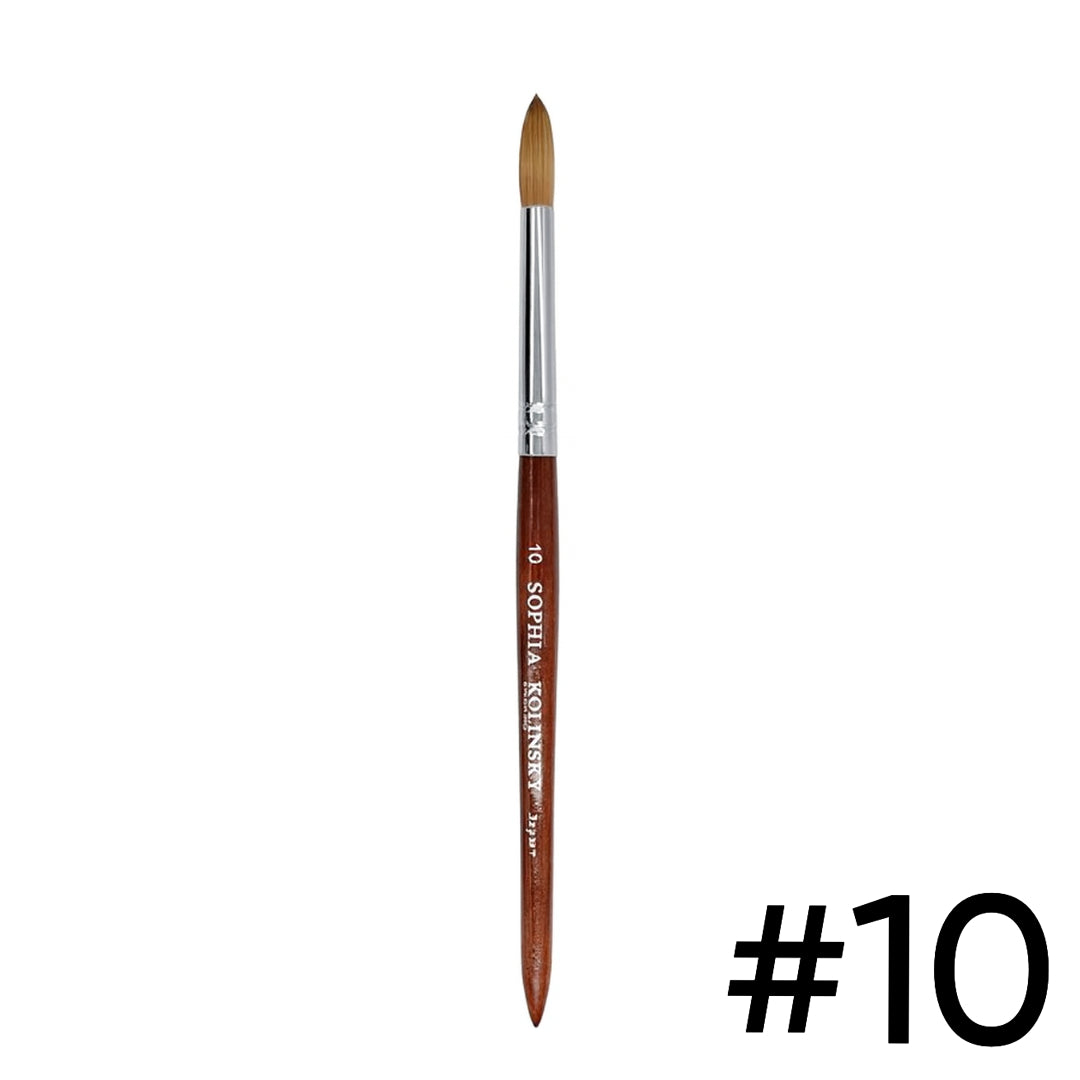 Sophia Kolinsky Professional Acrylic Brush – Size 10