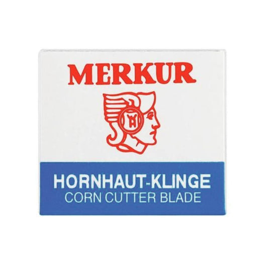 100 cuchillas removedoras de callos Merkur Solingen, Alemania, con revestimiento de platino