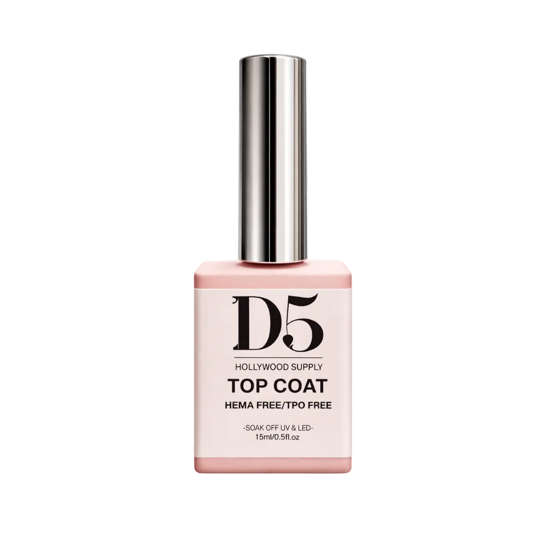 D5 Professional Gel TOP COAT (New) - Hema Free/TPO Free - STEP 3