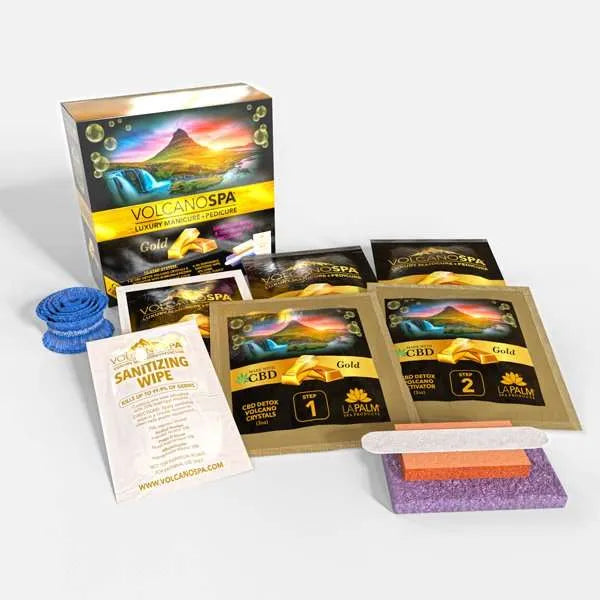 LA PALM VOLCANOSPA CBD+ Pedicure Kit (6 Steps)