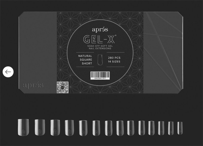 Apres Gel-X Soft Gel Tips - Square S