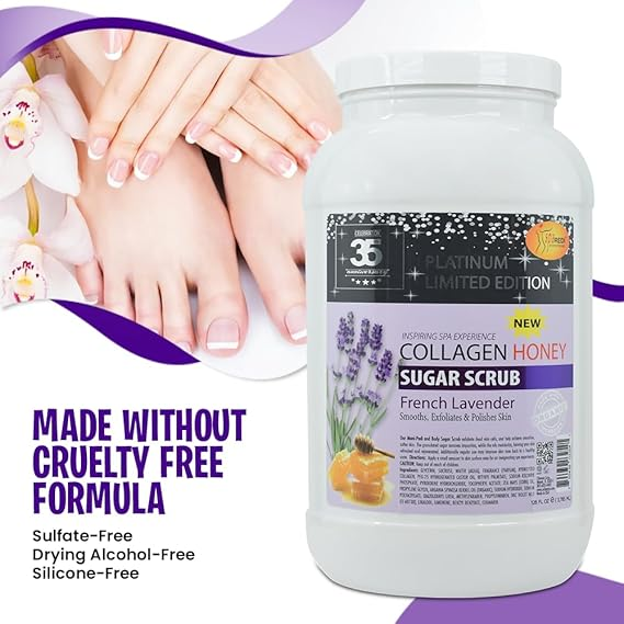 SPA REDI - Collagen Sugar French Lavender Sugar Body Scrub (4 Gallon/Case)