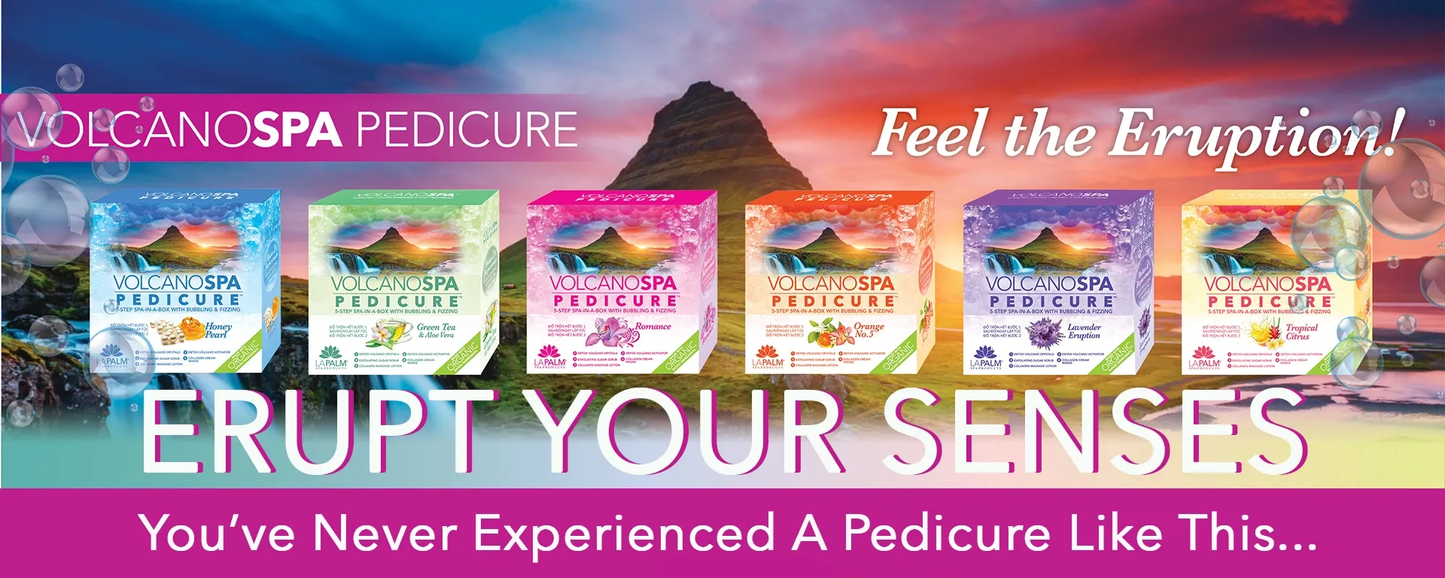 LA PALM Volcano Spa Pedicure 6 Steps (36 Kits/Case)