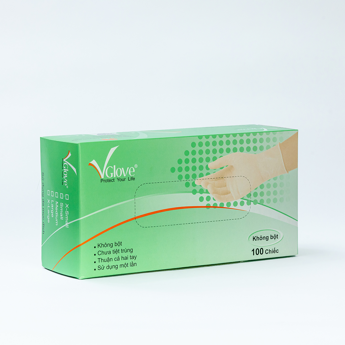 Vgloves Powder Free Latex Glove Box (10boxes/Case)