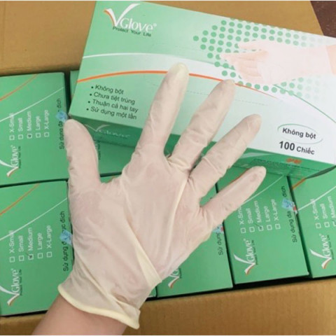 Vgloves Powder Free Latex Glove Box (10boxes/Case)