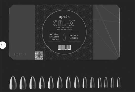 Apres Gel-X Soft Gel Tips - Stiletto S
