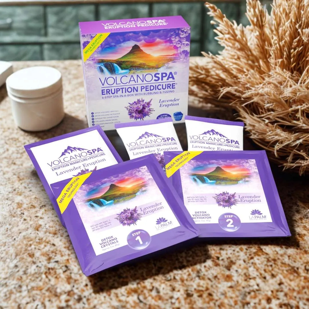 LA PALM VOLCANOSPA in a Box Pedicure Kit (5-6 Step)