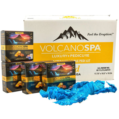LA PALM VOLCANOSPA CBD+ Pedicure Kit 6 Steps (36pcs/Case + 36pcs of Liners)