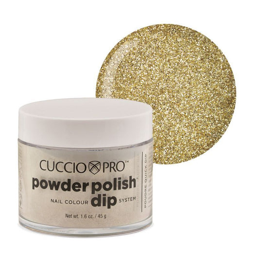 Cuccio Pro Dip #5558 Rich Gold Glitter
