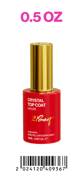 21Sweet - Crystal Top Coat 0.5oz