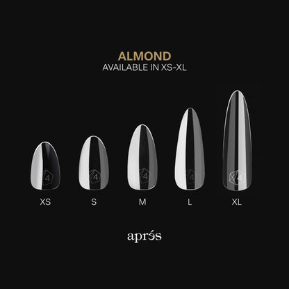 Apres Gel-X Natural Almond Medium Box of Tips - Pro (600pcs)