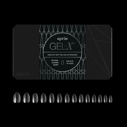 Puntas de gel suave Apres gel-x Almendra Corta