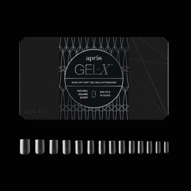 Puntas de gel suave Apres Gel-X - Cuadradas S