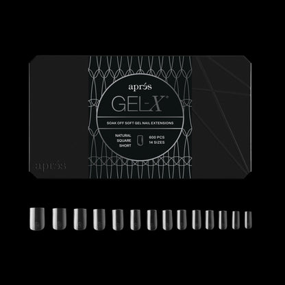 Puntas de gel suave Apres Gel-X - Cuadradas S