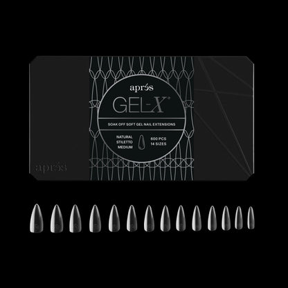 Puntas de gel suave Apres Gel-X - Stiletto M