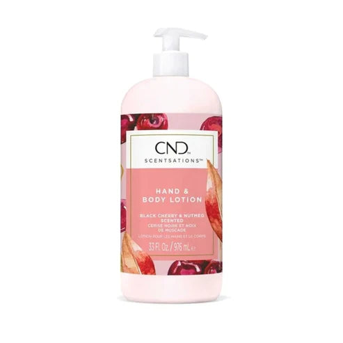 CND Hand & Body Lotion - Black cherry & Nutmeg - 33 oz