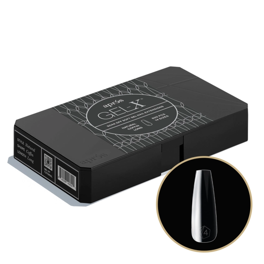 Puntas de gel suave Apres Gel-X Coffin Long