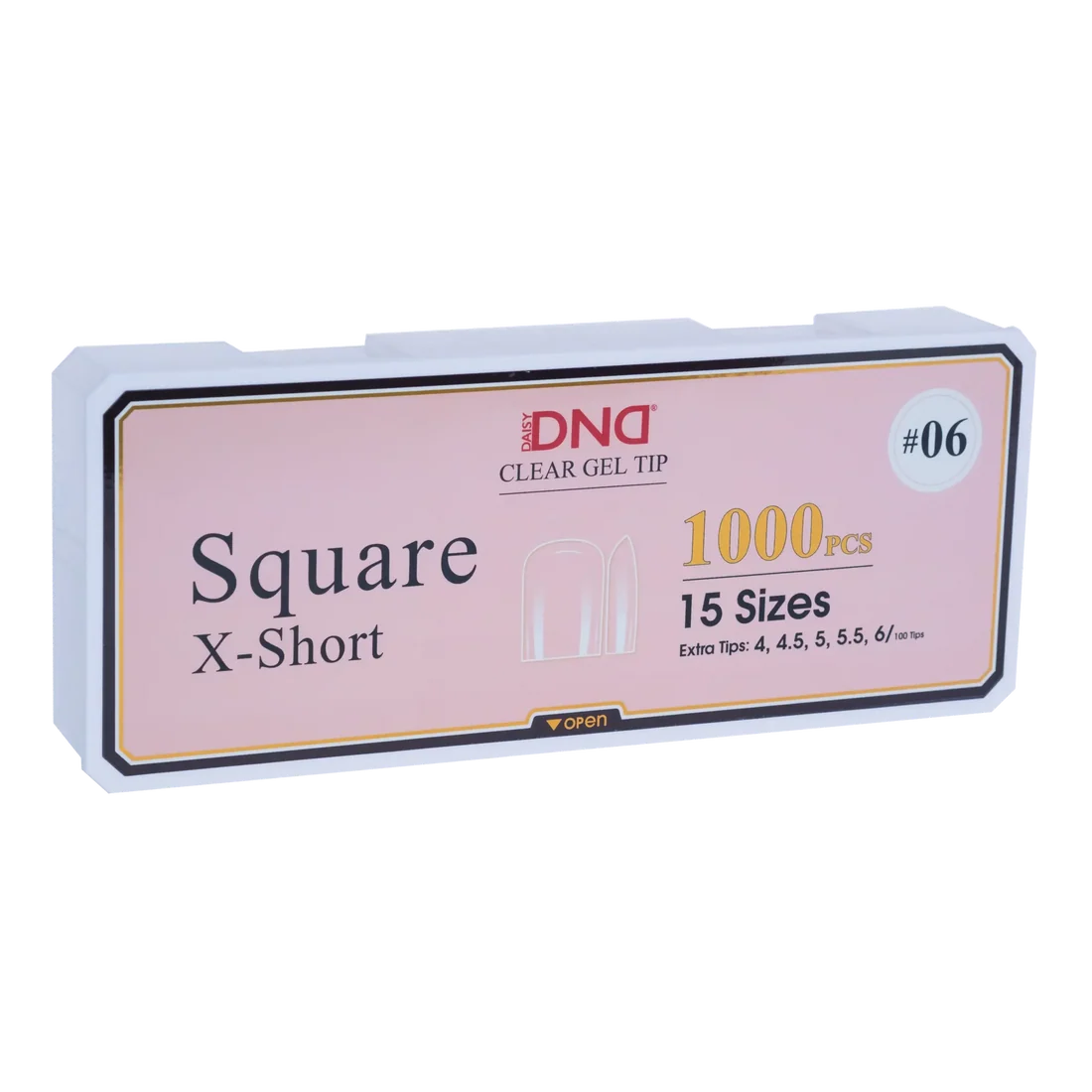 DND Soft Gel Tips - Square X-Short #06