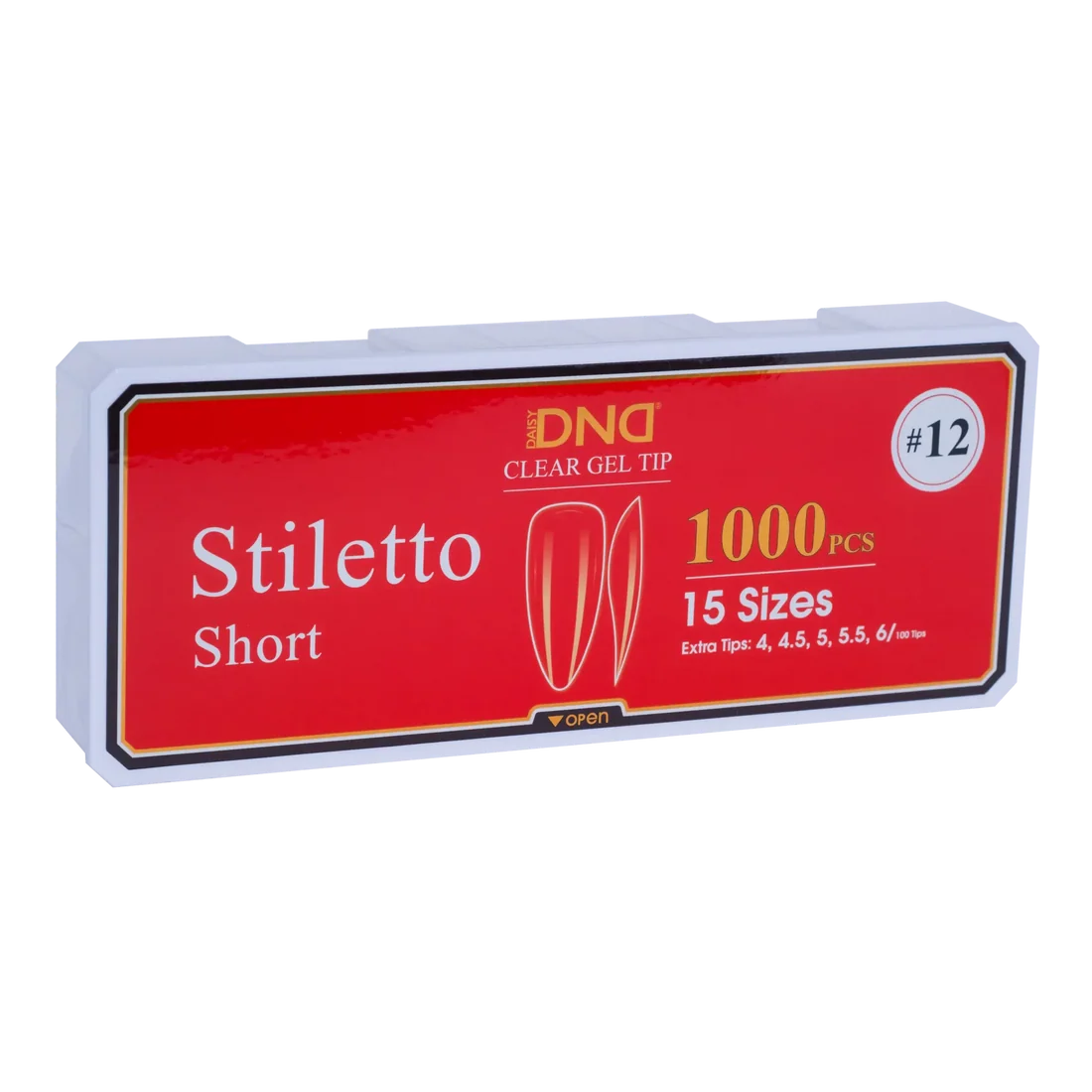 DND Soft Gel Tips - Stiletto Short #12