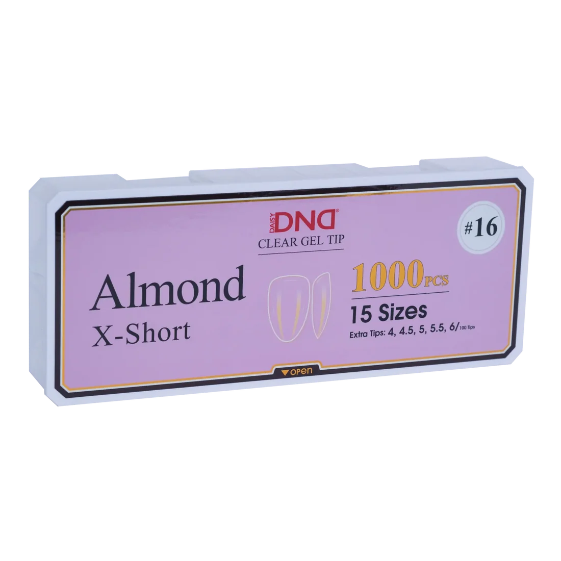 DND Soft Gel Tips - Almond X-Short #16