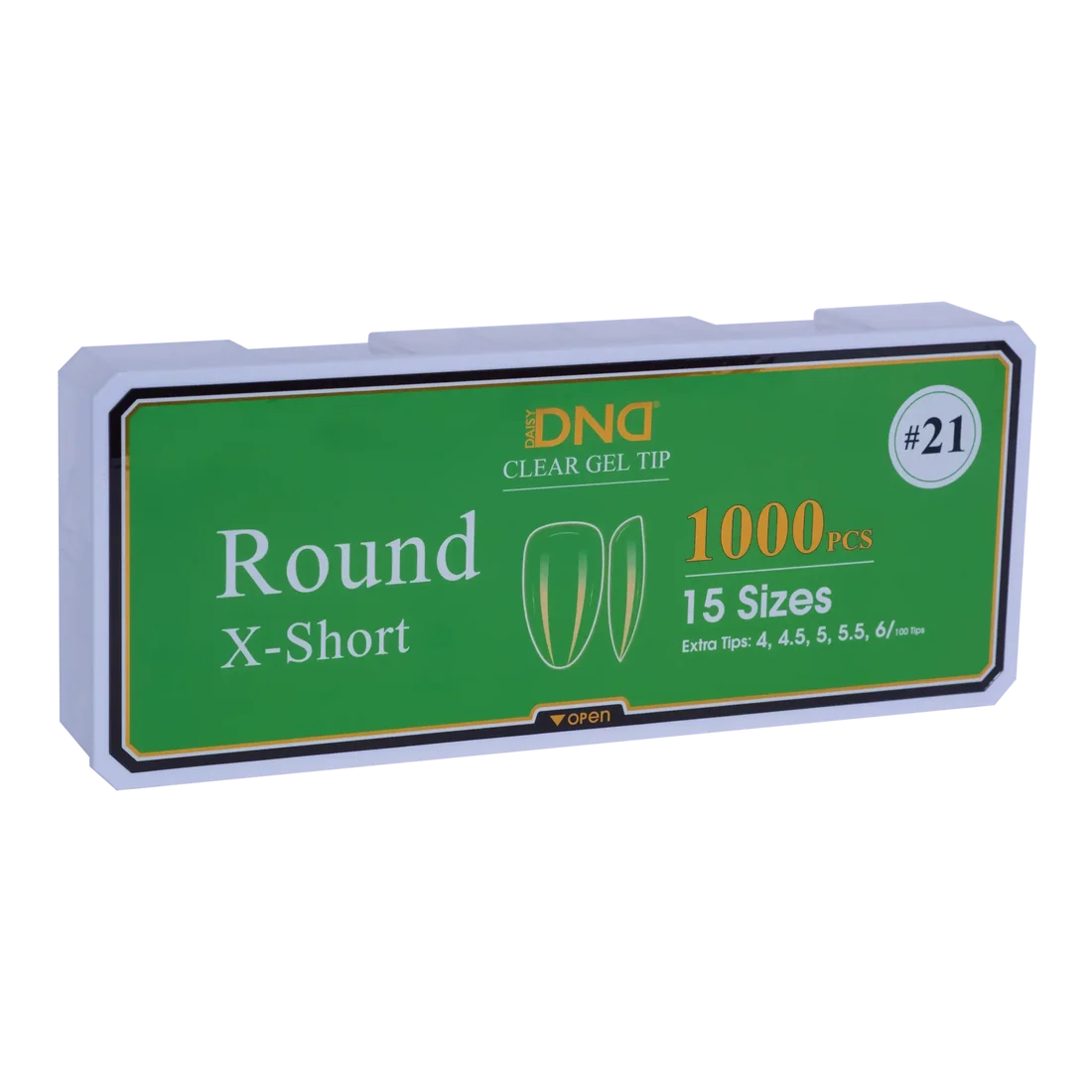 DND Soft Gel Tips - Round X-Short #21
